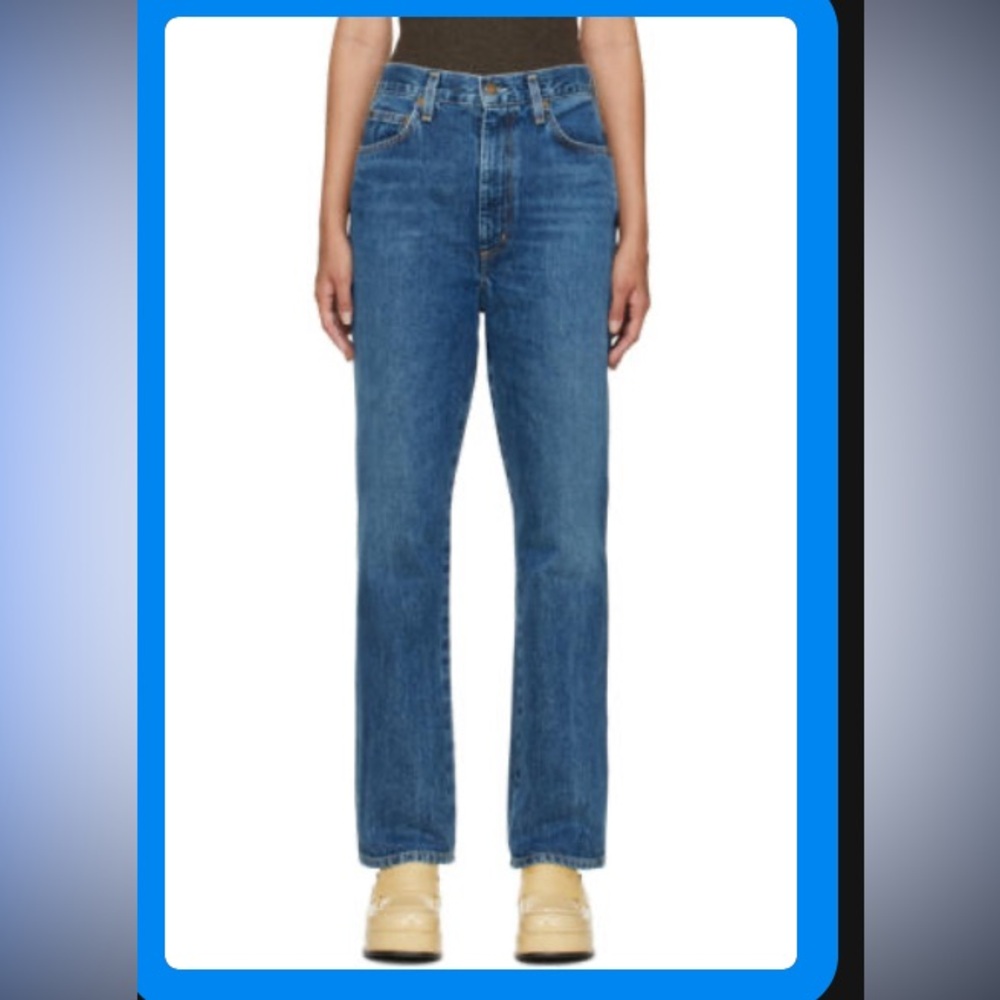 Agolde pinch waist jeans zipper 24